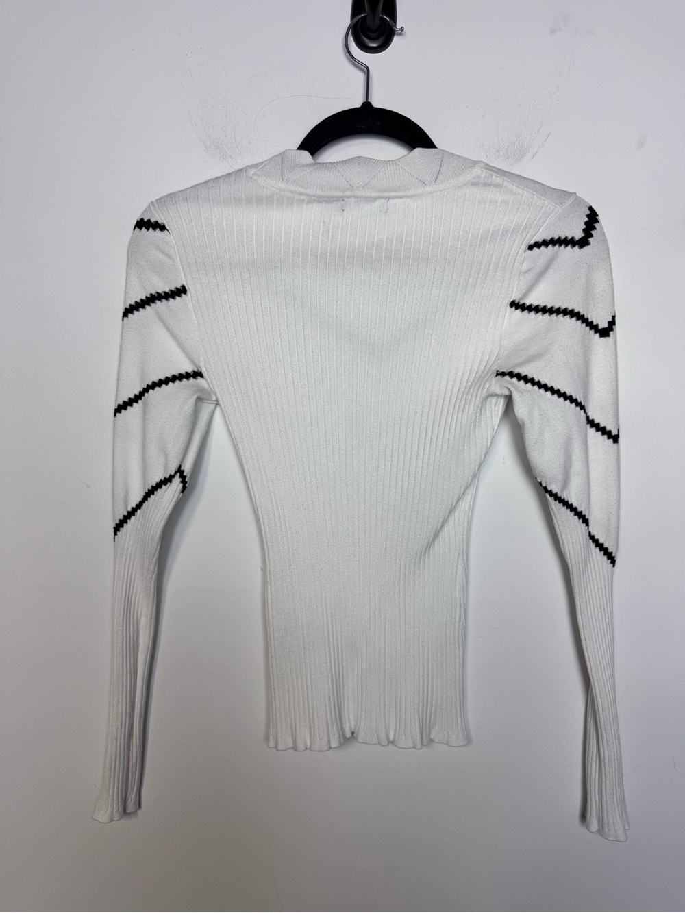 Karen Millen Pointelle Chevron Sweater - Picture 4 of 10